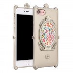 Wholesale iPhone 7 Rose Diamond Mirror Case (Champagne Gold)